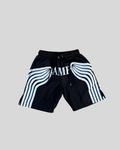 Black and White Nylon Shorts