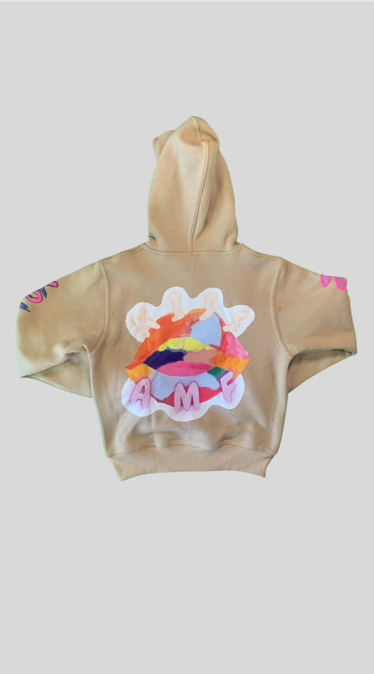 Always Moving Forward kiss the world full zip hoodie