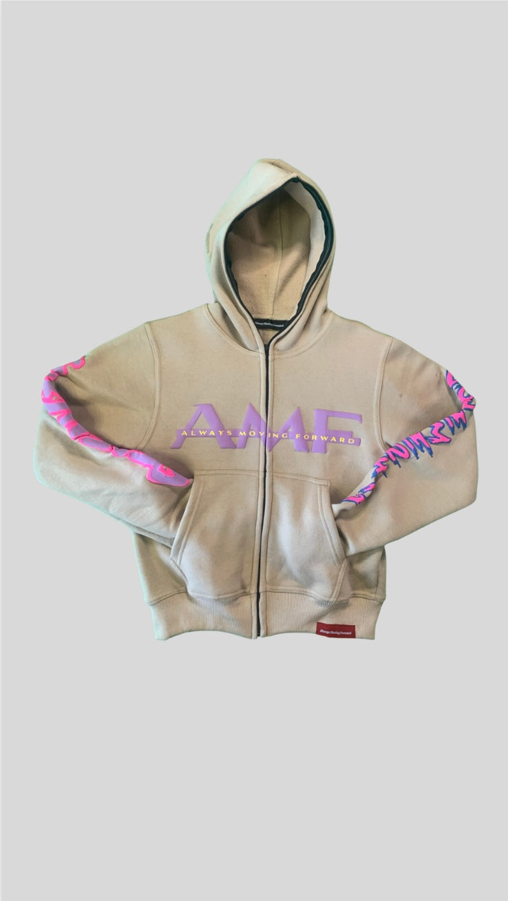 Copy of Always Moving Forward kiss the world full zip hoodie