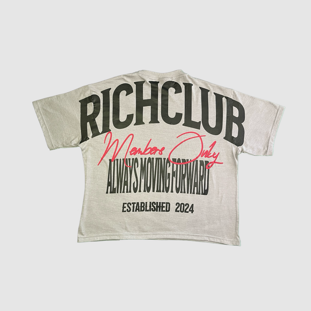 Always Moving Forward Oversized Grey Tee