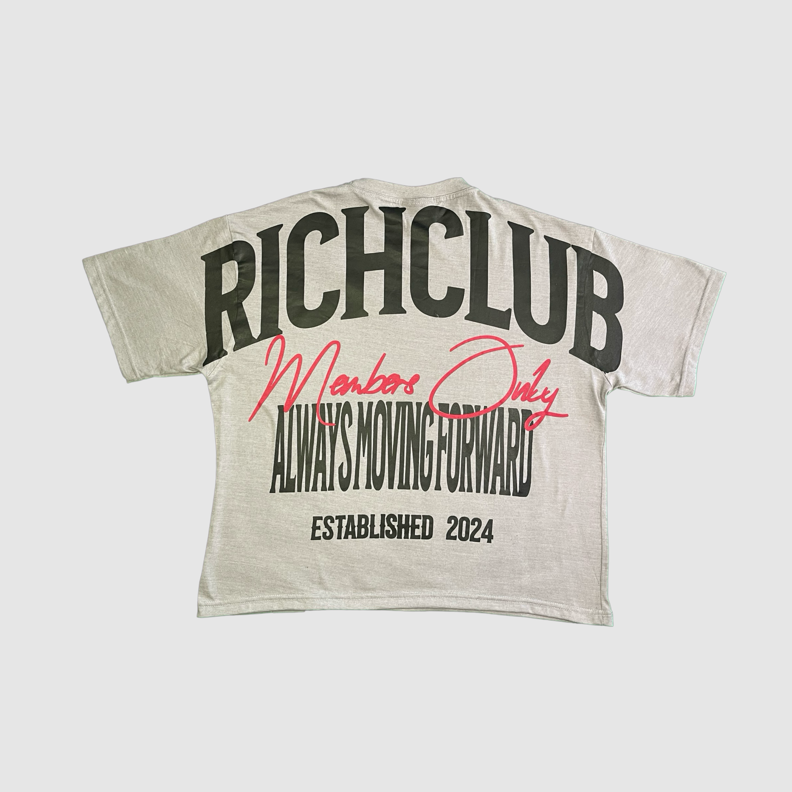 Always Moving Forward Oversized Grey Tee