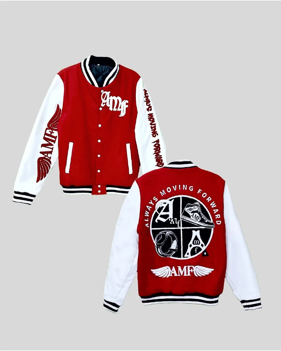 Clarity Always Moving Forward Letterman Jacket